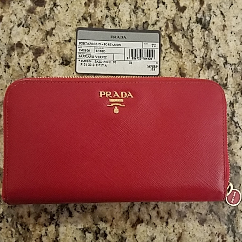 Prada Saffiano Vernice Wallet